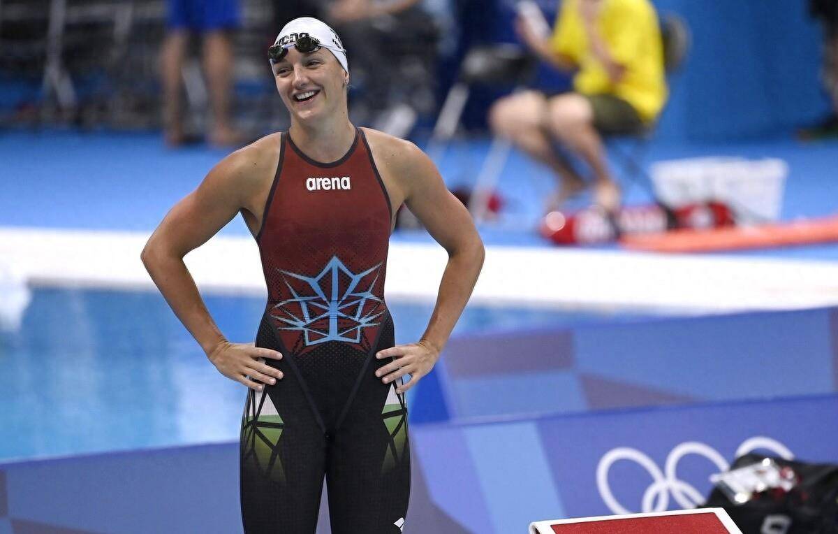 加拿大女子游泳成绩出众，水中女神